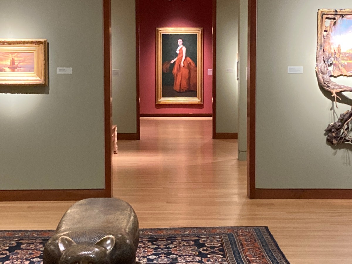 Woman and Bear (in the&nbsp;Museum)
